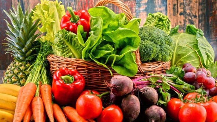 daržovės ir vaisiai svorio netekimui