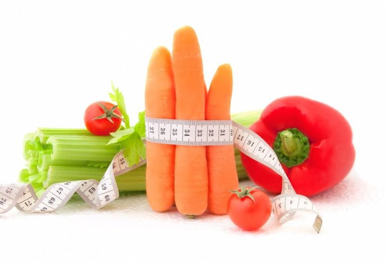 daržovės svorio netekimui