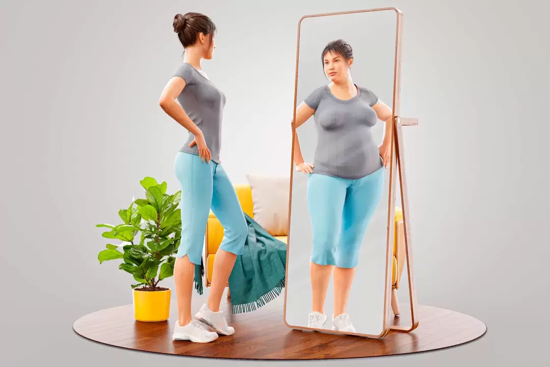 Įsivaizduodami save kaip liekną figūrą, galite būti motyvuoti mesti svorį. 
