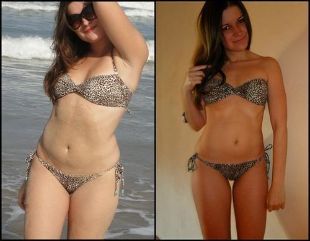 Mergina prieš ir po dietos „Mėgstamiausia“